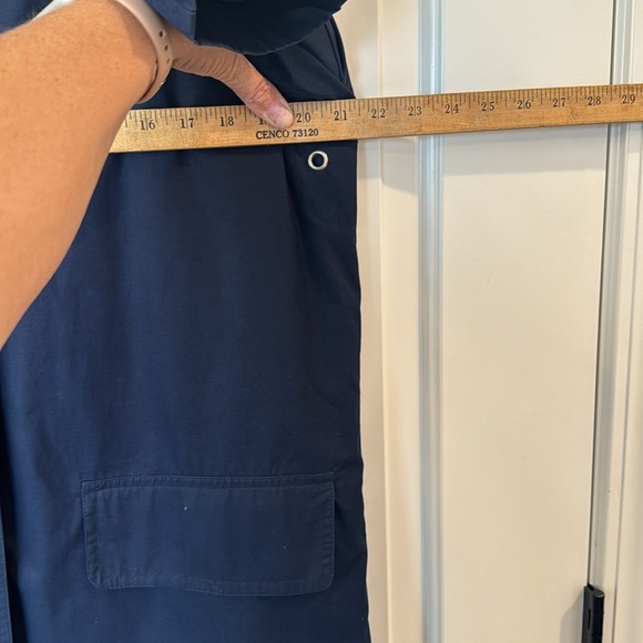 London Fog Coat Reg M size navy blue Button Front Removable Liner jacket - Picture 13 of 16